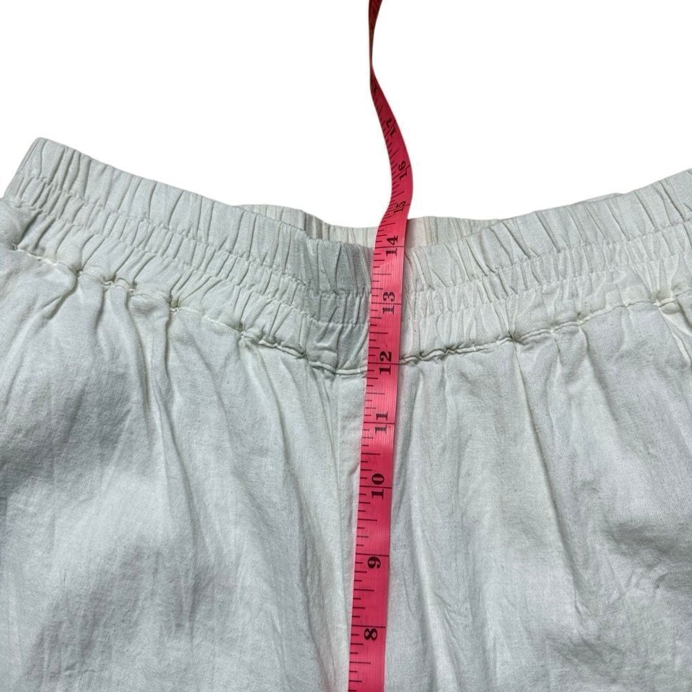 Universal Standard Iris Linen Easy Pull-On Pants White 2xs — image 8 of 8